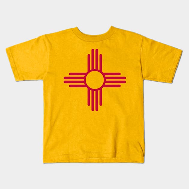 BIG NEW MEXICO Kids T-Shirt by LILNAYSHUNZ